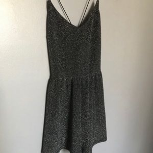 Sparkly mini romper dress